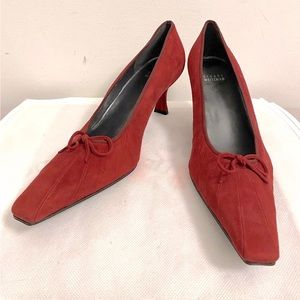 NWOT Stuart Weitzman Suede Heels